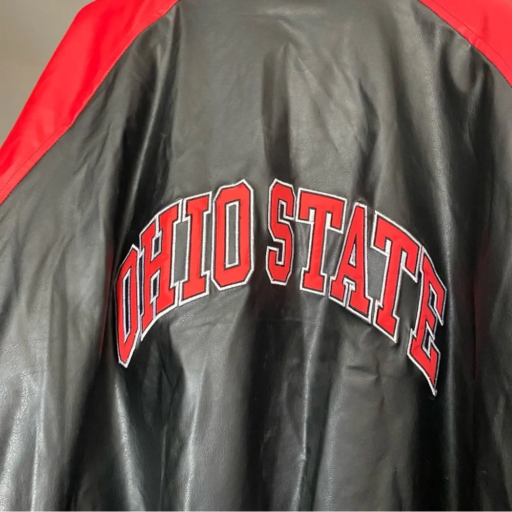 Ohio State Coat Bomber Steve And Barry’s Mens‎ Size XXXL Snap Down Has Flaws